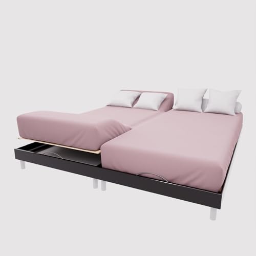 Soleil d'Ocre, TPR Cotton Fitted Sheet 57 Thread Count 2 x 70 x 190 cm Old Pink
