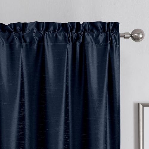 Chyhomenyc Uptown Faux Silk Curtain S2 Navy Blue 2x30x45