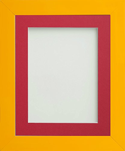 Frame Company Candy Range Dijon Yellow Picture Photo Frames with Mount *Choice of Colours*