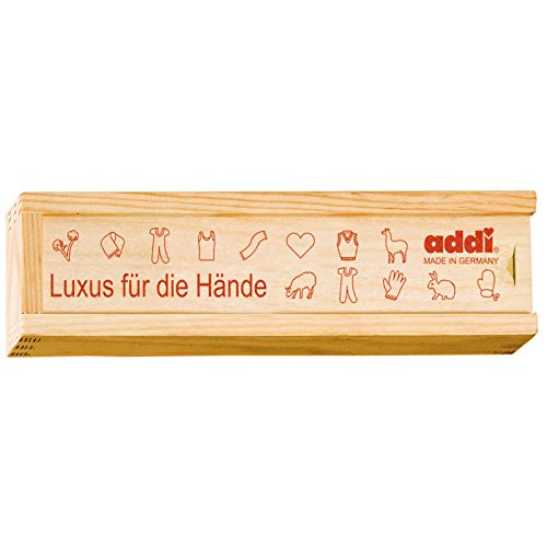 Addi Wooden Storage Box for Crochet Hooks, 17.8cm
