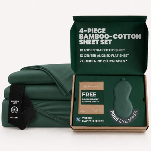 THE LAD COLLECTIVE 3.0 Bedding Set Twin XL Size 4 Pieces Premium Bed Set with Fitted Sheet, Top Sheet, and 2 Pillowcases, The Cascade Range