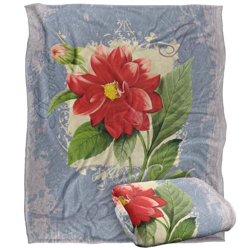 Jq Licensing Love Happiness Joy Flower 2 Silky Touch Super Soft Throw Blanket 152 X 127 Cm