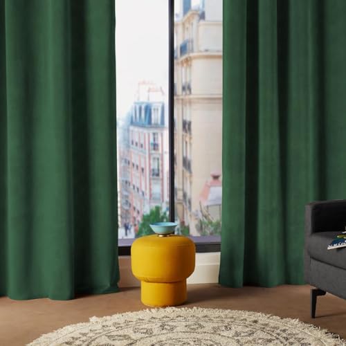 Atmosphera Lilou Curtain with Eyelets 140 x 260 cm Green
