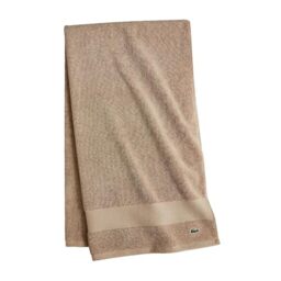 "Lacoste Heritage Supima Cotton Bath Towel, Sand, 30"" x 54"""
