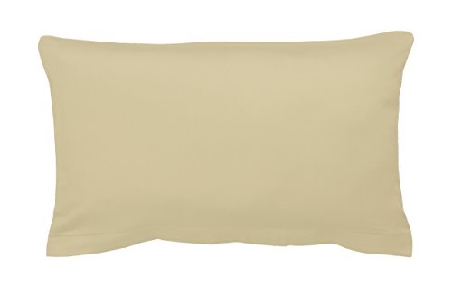 fleuresse 30 x 50 cm 100 Percent Cotton Colours Pillowcase with Piping, Sand