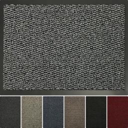 Heavy Duty Dirt Trapper Runner Mat, Non-Slip PVC, Grey, 90x200cm