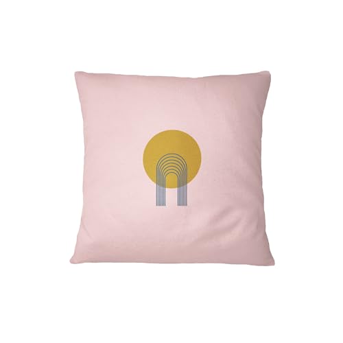 Bona Basics, Decorative Cushion Cover, Home Decor, For Sofa, Cafeteria, Size: 45X45 cm, Colour: Light Pink