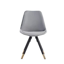 Life Interiors Sophie Retro Dining Chairs, Light Grey, One Size
