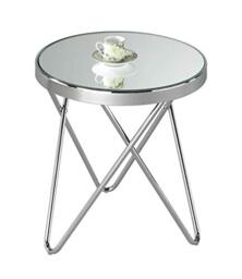 Aspect PUCCINI Mirror Top Side Table/End Table/Lamp Table (Chrome/Mirror) ST15CH