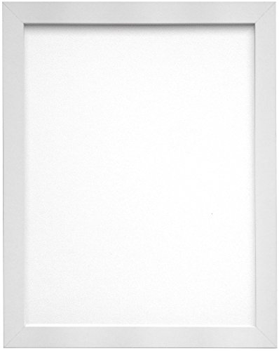 "FRAMES BY POST 25mm wide H7 White Picture Photo Frame with White Backing Board 20""x16"""