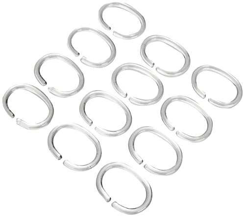 Kleine Wolke Shower Curtain Rings, Transparent, 12-Piece