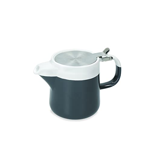 La Cafeti??re Barcelona Ceramic Teapot with Infuser Basket, 35ML, Grey