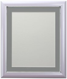 FRAMES BY POST Soda Picture Photo Frame, Plastic, Lilac with Dark Grey Mount, 24 x 18 Inch Image Size 45 x 30 cm