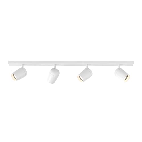 Astro Koto Four Bar Dimmable Indoor Spotlight (Matt White), GU10 LED Lamp, Designed in Britain - 1478015-3 Years Guarantee