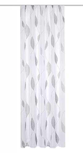 HOMEbasics - Printed Voile Curtain Paolo - Ideal for Stylish Living Rooms - Easy Assembly