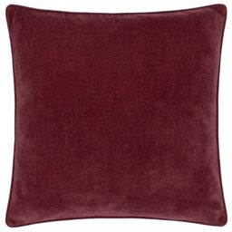 Yard Heavy Chenille Polyester Filled Cushion (Beetroot, 50 x 50 cm)