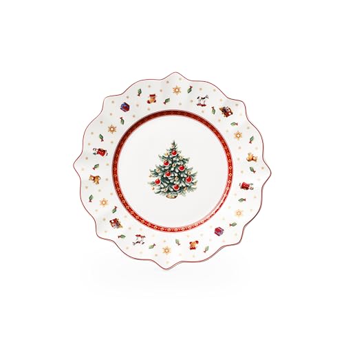 Villeroy & Boch ??? Toy's Delight Salad Plate 24 cm, Microwave Safe, Plate Small, Dinner Plate, Christmas Plate, Xmas, Tableware, Dinnerware, Breakfast Plate, Premium Porcelain
