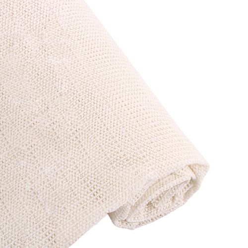ASelected Anti Slip Rug Underlay, 200x200cm Rug Pads for Wooden Floors, Multipurpose Non Slip Gripper for Drawers, Table, Carpet, Shelves- Beige
