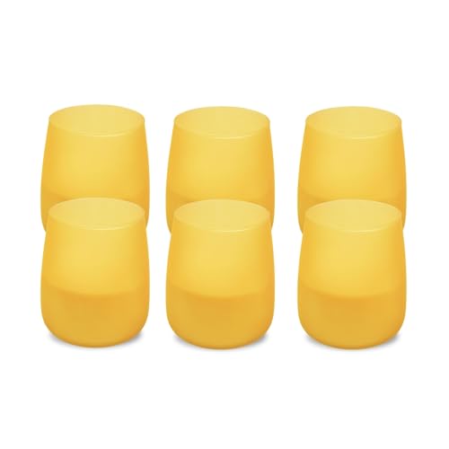 Spaas 6X Citronella Soft Glow Scented Candle, ± 38 Hours, Light Yellow, Lemon Breeze