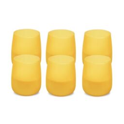 Spaas 6X Citronella Soft Glow Scented Candle, ± 38 Hours, Light Yellow, Lemon Breeze