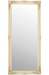 Full Length Warm Cream (not distressed) Dressing / Hall Mirror complete with Premium Quality Pilkington's Glass - Overall Size: 66 inches x 30 inches (77cm x 168cm)