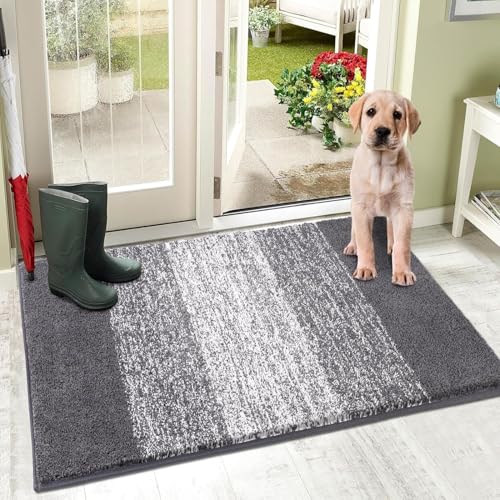 SHACOS Dirt Trapper Door Mat, Indoor and Outdoor Mats, Non-Slip