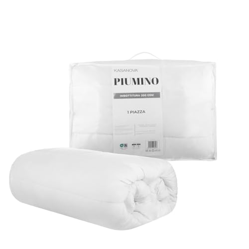 Kasanova 1 Single Duvet Microfibre White, Polyester