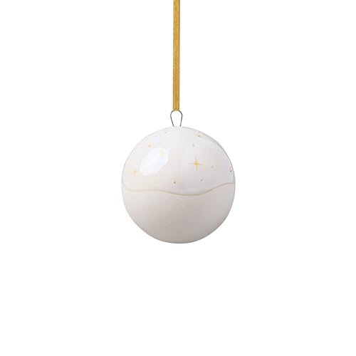 like. by Villeroy & Boch – Winter Glow ornament ball, Christmas decoration in Premium Porcelain, tree decoration