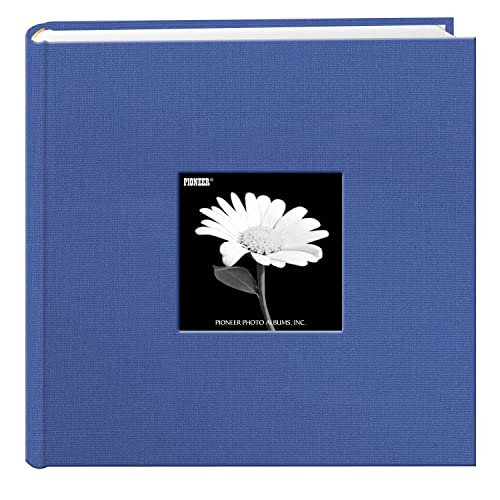 Pioneer 9 x 9-inch Cloth Photo Album with Frame, Sky Blue
