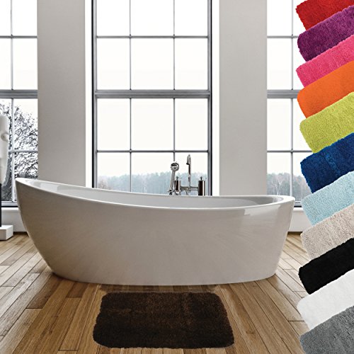MSV Polyester Plus Latex Microfibre Mat, Chocolate Brown