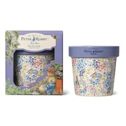 Peter Rabbit Purple Floral Printed Plant Pot Candle – Forget Me Not Floral Scent – 277G (1-Wick) – PR001PCV005V
