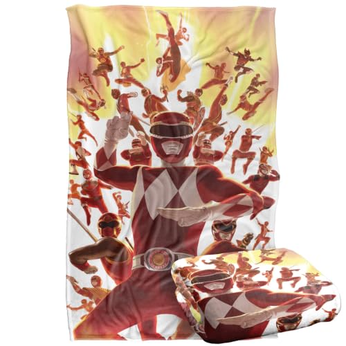 Power Rangers All Red Rangers Silky Touch Super Soft Throw Blanket 91 x 147 Cm