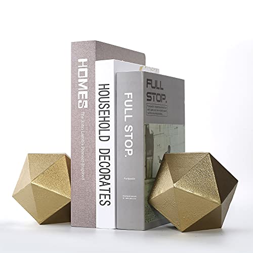 Ambipolar Set of 2 Decorative Wrought Iron Ball Bookends - Gold