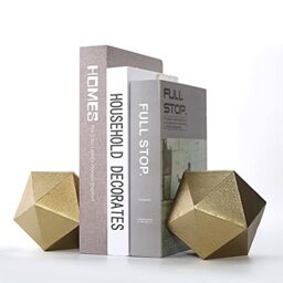 Ambipolar Set of 2 Decorative Wrought Iron Ball Bookends - Gold