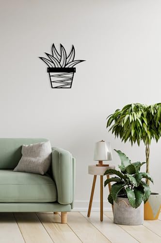 Stylish Black Decorative Metal Wall Accessory, 20 x 25 cm, 100% Metal, 2 mm Thickness, Perfect for Modern Home Decor & Unique Wall Art