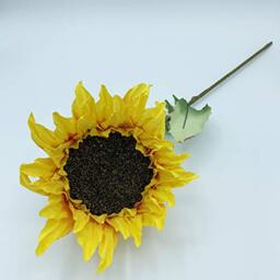 Wellhome Sunflower Bouquet in Colour 56 x 20 cm, Yellow 20 cm, Plain