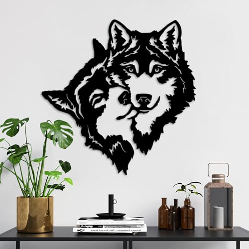Stylish Black Decorative Metal Wall Accessory, 54 x 54 cm, 100% Metal, 1.5 mm Thickness, Perfect for Modern Home Decor & Art Display