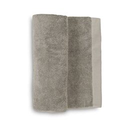 Heckett Lane Bath Beach Towel, 100% Cotton, Taupe Grey, 90 x 180 cm, 2.0 Pieces
