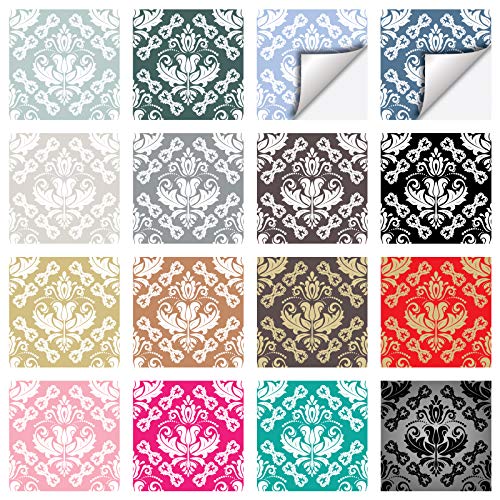 Wall Genie Tile Stickers x30 Pack, Self adhesive vinyl, 150mm x 150mm, DAM 8