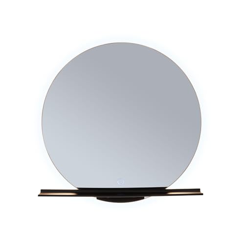 Paulmann 71091 LED Illuminated Mirror Miro IP44 Tunable White 500lm 230V 11W LED Mirror, Black matt Bathroom luminaire