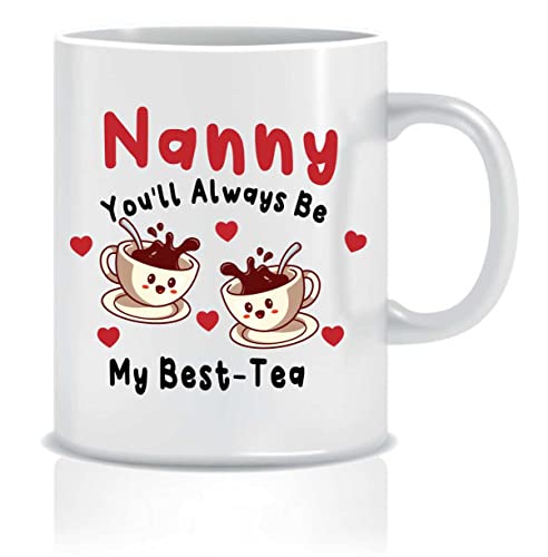 Cheeky Chops, Cheeky Chops Cards, Wanky Candles Mother's Day Mugs, Birthday Mugs for Mum (Nanny - My Best-Tea Mug CMUG232)