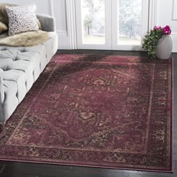 Safavieh Traditional Indoor Woven Rectangle Area Rug, Vintage Collection, VTG114, in Raspberry, 99 X 170 cm for Living Room, Bedroom or Any Indoor Space