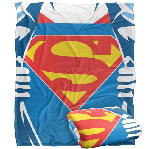 Superman Day 2025 Chest Logo Silky Touch Super Soft Throw Blanket 152 X 127 Cm
