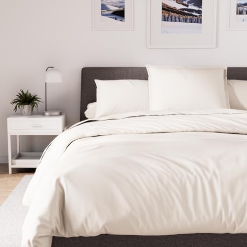 Soleil d'ocre, Polycotton Duvet Cover 260 x 240 cm Percale Linen
