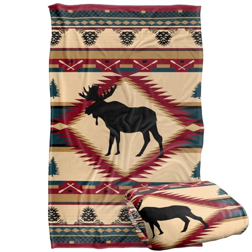 Jq Licensing Moose Lodge Silky Touch Super Soft Throw Blanket 91 x 147 Cm