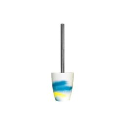 Spirella Chromotopia Collection Toilet Brush Diameter 11.5 x 38.5 cm, Porcelain, Multi-Colour, 5 x 38.5 cm