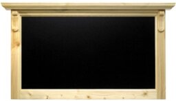 Securit Lacquered Ornamental Chalk Board, Hard Wood, Beech, 60 x 100 cm
