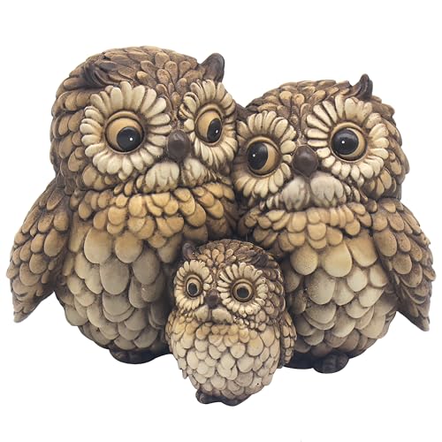 Lesser & Pavey Hooters Twin Owls with Baby Decor Figurine