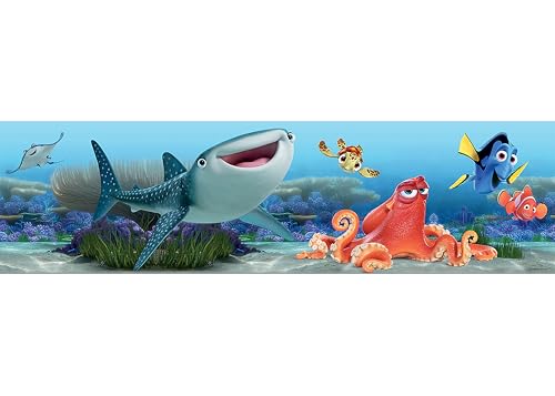 Disney AG Design Wall Border - Self Adhesive - Dory - Wall Decal - WBD 8074, Multi-Colour, 0.14 x 5 m/5.5 x 197-Inch
