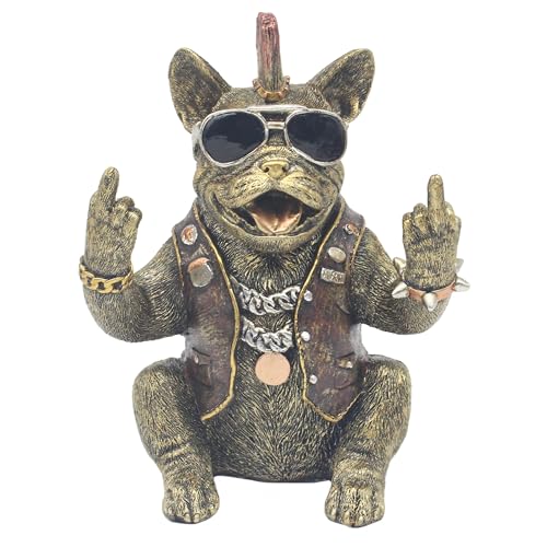 Lesser & Pavey Attitude Frenchie Chill Out Decor Figurine - Polyresin Finish, Relaxed Theme, Decorative Accent, Artistic Detail, Ideal for Home and Office Decor, Gift Choice